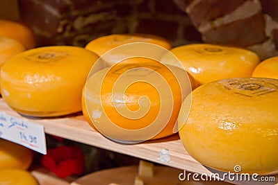 Cheese rounds Stock Photo