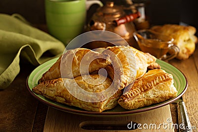 Cheese savory pastries Stock Photo