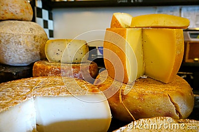 Cheese selection Stock Photo