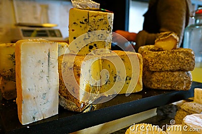 Cheese selection Stock Photo