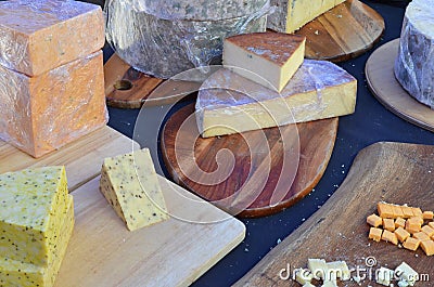 Cheese Selection Stock Photo