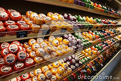 Cheese shop, Amsterdam Editorial Stock Photo