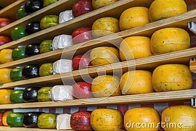 Cheese shop in Gouda Netherlands Stock Photo