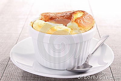 Cheese souffle Stock Photo