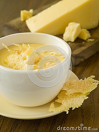 Cheese soup Stock Photo