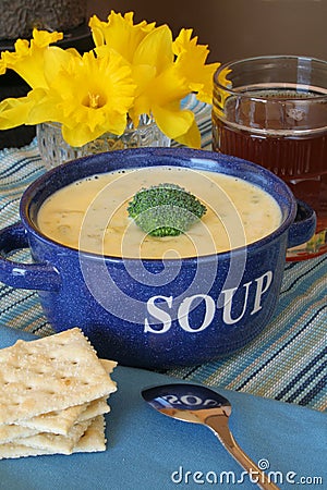 Cheese soup Stock Photo