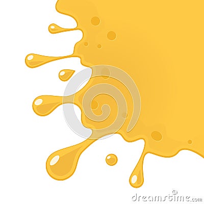 Cheese splash vector illustration Vector Illustration