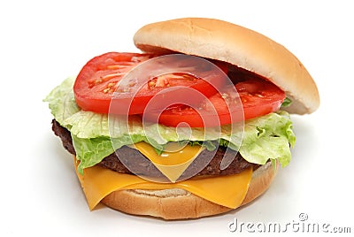 Cheeseburger Stock Photo