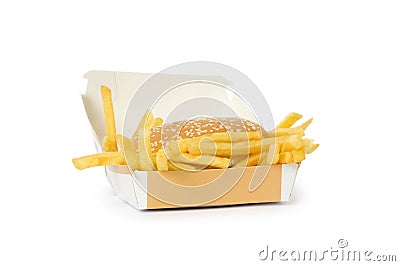 Cheeseburger isolated Stock Photo