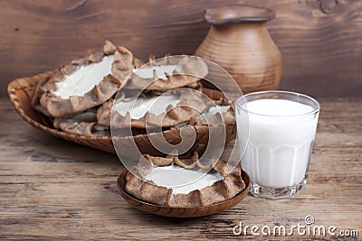 Cheesecake with cottage cheese Stock Photo