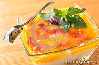 Cheesecake - High angle view Stock Photo