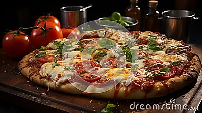 Margherita pizza Stock Photo