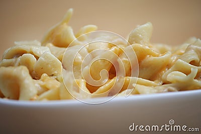 Cheesy Noodle Casserole Stock Photo