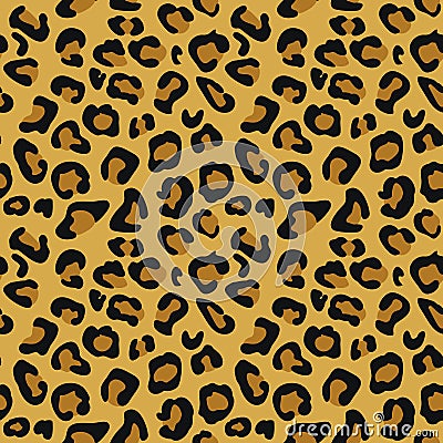 Cheetah Animal Print Pattern Seamless Tile Vector Illustration