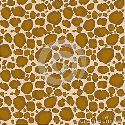 Cheetah print natural brown scale seamless repeat pattern design print Stock Photo