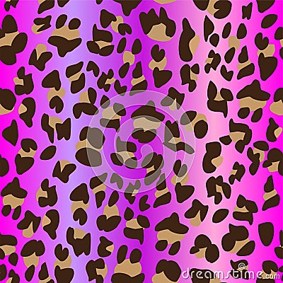 Cheetah Skin Purple Seamless Surface Pattern, Pink Leopard Skin Repeat Pattern for Textile Design, Fabric Printing, Fashion, Stock Photo