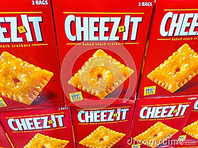 Cheez-It boxes Editorial Stock Photo