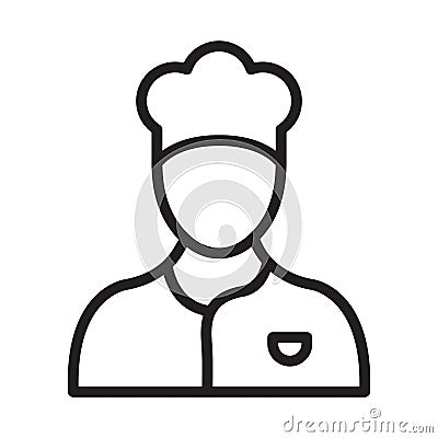 Chef, baker man, avatar, cook fully editable vector icons Stock Photo