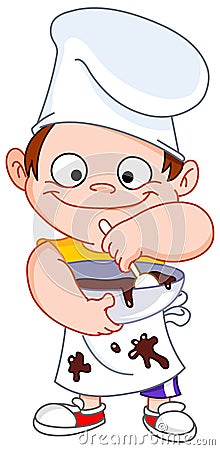 Chef boy Vector Illustration