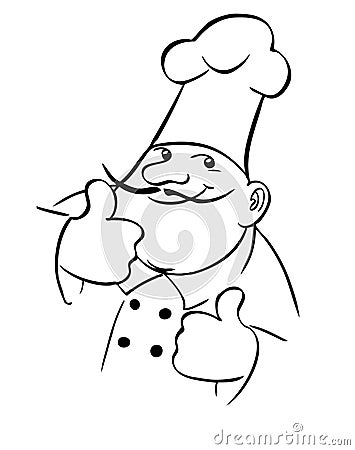 Chef cook Vector Illustration