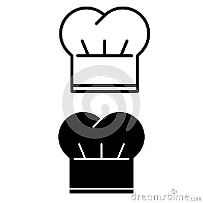 Chef hat icon vector set. Cook illustration sign collection. kitchen symbol. Vector Illustration