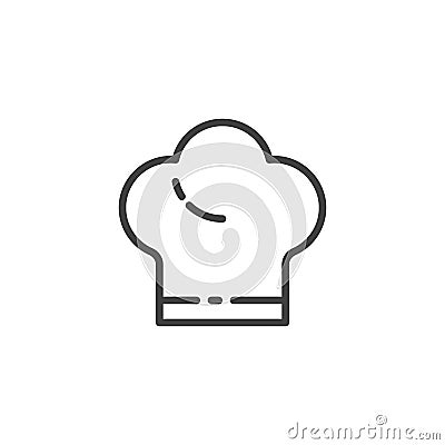 Chef hat line icon Vector Illustration