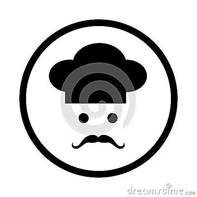 Chef icon - vector iconic design Vector Illustration