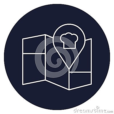Chef location Isolated Vector icon which can easily modify or edit Vector Illustration