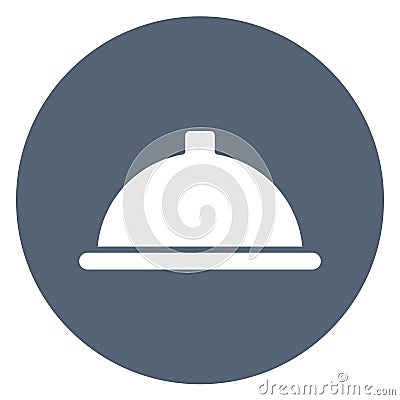 Chef platter Isolated Vector Icon which can easily modify or edit Stock Photo