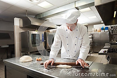 Chef preparing pastry Stock Photo