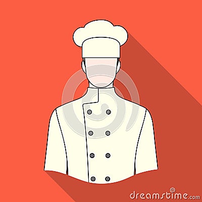 Chef.Professions single icon in flat style vector symbol stock illustration web. Vector Illustration