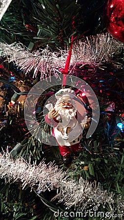 Chef Santa ornament Stock Photo