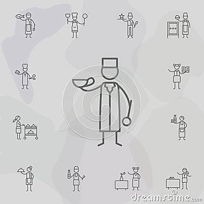 Chef, spoon, dish icon. Restaurant icons universal set for web and mobile Stock Photo