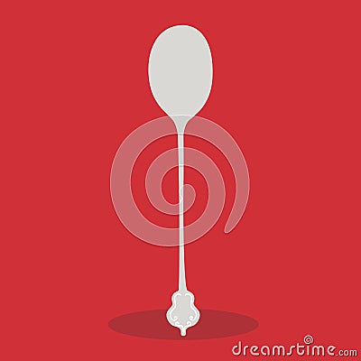 chef white spoon 13 Vector Illustration