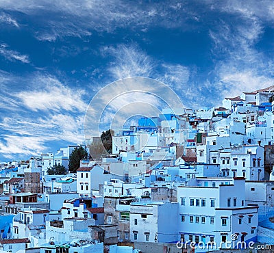 Chefchaouen blue medina in Morocco, Africa Stock Photo