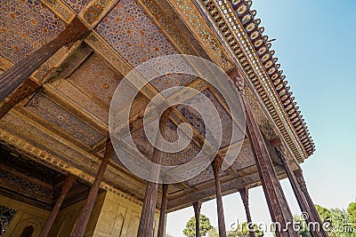 Chehel Sotoun pavilion in Isfahan, Iran Stock Photo