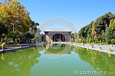 Chehel Sotun Palace Stock Photo