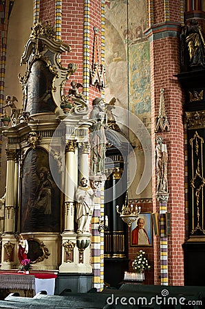 Chelmno cathedral interior Editorial Stock Photo