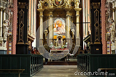 Chelmno cathedral interior Editorial Stock Photo