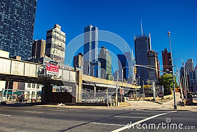 Chelsea district skyscrapers view, Manhattan, New York Editorial Stock Photo