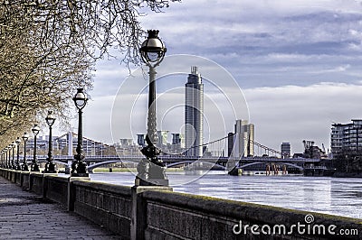 Chelsea Embankment Stock Photo