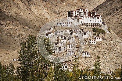 Chemdey gompa, Buddhist monastery in Ladakh Stock Photo