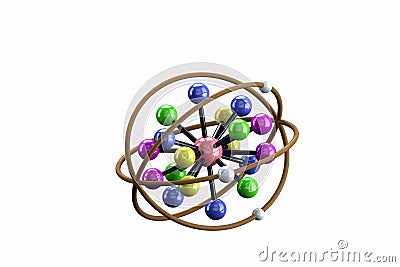 Chemical Bonding Model. Stock Photo