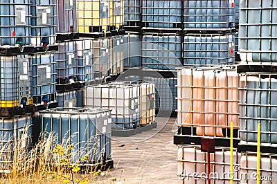 Chemical container Stock Photo