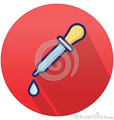 Chemical dropper Isolated Vector icon that can easily modify or edit Vector Illustration