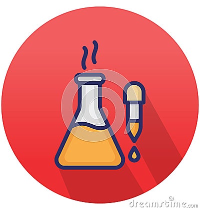 Chemical dropper Isolated Vector icon that can easily modify or edit Vector Illustration