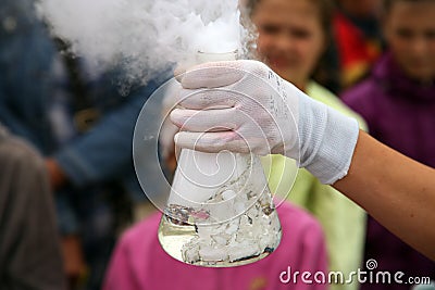 Chemical experiment Editorial Stock Photo