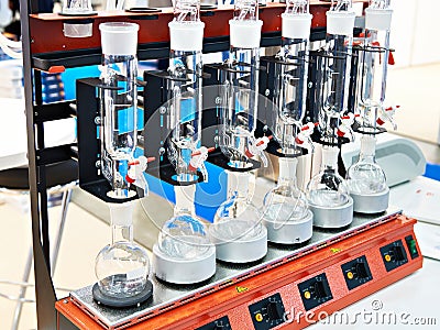 Chemical extraction device Stock Photo