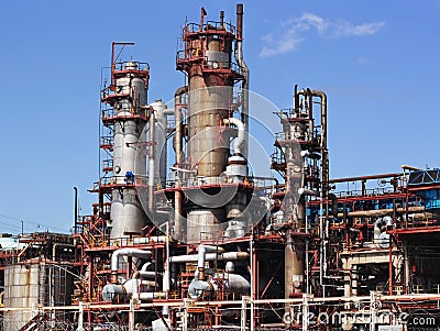 Chemical Factory Stock Photo