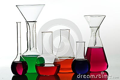 Chemical glass Stock Photo